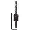 Image de Bosch Accessories 2608596393 Mèche hélicoïdale à bois avec fraise à lamer 90° Ã  6 mm, Gris