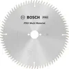 Image de Bosch 1x Lame de scie circulaire PRO Multi Material pour scies à onglets filaires (pour Aluminium, Plastiques, Ø mm, Professional Accessoire Scie circulaire à onglets)