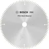 Image de Bosch 1x Lame de scie circulaire PRO Multi Material pour scies à onglets filaires (pour Aluminium, Plastiques, Ø mm, Professional Accessoire Scie circulaire à onglets)