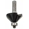 Image de Fraise à rainurer en V/chanfreiner, 8 mm, B 11 mm, L 15 mm, G 56 mm, 45° Bosch 2608628352