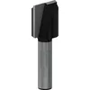 Image de Bosch 1x Fraise à rainurer droite PRO, deux goujures (pour Bois résineux, Bois dur, Ø 16 mm, Professional Accessoire Défonceuse manuelle, Fraise à araser)