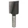 Image de Bosch 1x Fraise à rainurer droite PRO, deux goujures (pour Bois résineux, Bois dur, Ø 22 mm, Professional Accessoire Défonceuse manuelle, Fraise à araser)