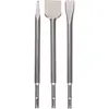 Image de Bosch Accessories 3 pièces it de burins SDS plus (pour le béton et la maçonnerie, accessoires pour marteau burineur) 2607019457 Argent