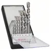 Image de Bosch Accessories 2607010545 carbure de tungstène Jeu de forets pour béton 7 pièces 4 mm, 5 mm, 6 mm, 6 mm, 8 mm, 10 mm, 12 mm tige cylindrique 1 set