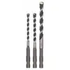 Image de Bosch Accessories 2609256918 carbure de tungstène Jeu de forets polyvalents 3 pièces 5 mm, 6 mm, 8 mm SDS-Quick 1 set