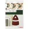 Image de Feuille abrasive pour ponceuse Multi avec bande auto-agrippante, perforé Bosch Accessories 2609256A61 Grain 40 (L x l) 102 mm x 62.93 mm 10 pc(s)