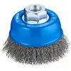 Image de Bosch Accessories Brosse boisseau, fils ondulés, 0,3 mm, 70 mm, 12500 tr/ min, M 14 Bosch Power Tools 2608622098 1 pc(s)