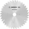 Image de Bosch 1x Lame de scie circulaire PRO Wood filaire | pour Bois résineux, Bois dur, Ø 165 mm Professional Accessoire Scies circulaires portatives filaires