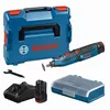 Image de Bosch Professional 12V System outil rotatif sans-fil GRO 12V-35 (régime à vide : 5 000   35 000 tr/min, avec 2 batteries 2,0 Ah, chargeur rapide, L-BOXX)