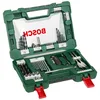 Image de Bosch Accessories 68 pièces Jeu de forets et d'embouts en titane V-Line (pour le bois, la pierre et le métal, accessoires outils de perçage et de vissage) Vert