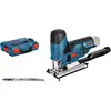 Image de Bosch Professional 12V System scie sauteuse sans-fil GST 12V-70 (capacité de coupe dans le bois : 70 mm, avec 2 lames de scie, patin de glissement, pare-éclats, L-BOXX)