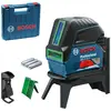 Image de Bosch Professional laser combiné en croix GCL 2-15 G (laser vert, pour l'intérieur, avec points d’aplomb, portée : 15 m, 3 piles 1,5 V , support rotatif RM 1, cible laser, coffret de transport)