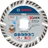 Image de Bosch 1x Disques à tronçonnage diamant PRO Multi Material pour X-Lock et petites meuleuses angulaires (pour Béton, Béton armé, Ø 125 mm, Professional Accessoire Petite meuleuse angulaire)