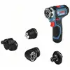 Image de Perceuse-visseuse sans fil Bosch Professional Akku-Bohrschrauber GSR 12V-35 FC Set 2x3,0Ah, 4 Aufsätze, L-BOXX 06019H3000 12 V Li-Ion + 2 batteries, +