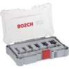 Image de Bosch Professional 6 pièces Kit de Fraises Droite (pour bois, Ø 1/4 inch Queue, Accessoires de Fraises d'Encastrement)