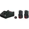 Image de Bosch Professional 1600A019R8 GAL 12V-40 + 2x GBA 12V 2.0Ah Batterie pour outil et chargeur 12 V 2 Ah Li-Ion