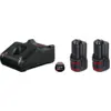 Image de Bosch 1600A019R8 Kit De Démarrage 12 V Basic - Kit De Démarrage Avec Batterie Li-ion 12 V (2 X 2,0 Ah) + Chargeur Rapide