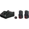Image de Bosch 1600A019RD Kit De Démarrage 12 V Avancé Kit De Démarrage Avec Batterie Li-Ion 12 V (2x 3,0 Ah) + Chargeur