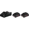 Image de Bosch 1600A01BA3 Kit De Démarrage Avec Batterie Li-Ion 18 V (2x 4,0 Ah) + Chargeur
