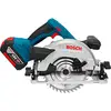 Image de Bosch Professional GKS 18V-57 G Scie circulaire portative sans fil Profondeur de coupe max. (90°) 57 mm + 2 batteries, + chargeur, + mallette, butée parallèle
