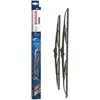 Image de Bosch Twin 502 - Jeu de 2 Balais d'essuie-glaces de Remplacement Avant - Livrés avec Adaptateur Quick-Clip Pré-Assemblé - 500mm / 450mm