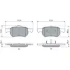 Image de BOSCH Plaquettes de frein X4 pour CHRYSLER: Grand Voyager, Voyager & DODGE: Caravan (Ref: 0 986 424 668)