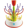 Image de dBb Remond Égouttoir à Biberons Tulipe   Séchage Vertical Rapide et Efficace   Capacité 8 à 10 Biberons et Tétines   Compact et Gain de Place   Montage Facile   Blanc et Rouge   Pratique pour Cuisine