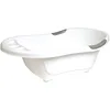 Image de dBb Remond Baignoire Bébé Fond & Poignées Antidérapants Bouchon de Vidange Bain de bébé 4 Mois à 3 Ans Baignoire Évolutive pour Bain Sécurisé & Confortable L79.5 x l49.5 x P30 cm - 20 Litres - Blanche