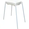 Image de dBb Remond Support Baignoire Bébé Grand Modèle - Stable et Sécurisé - Pieds Amovibles Antidérapants en Métal Rilsanisé Blanc - Tuyau de Vidange - H83 x L100 x l53 cm - pour Baignoires 4 Mois et +