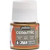 Image de Pébéo - Ceramic - Couleur Opaque pour Terre Cuite, Céramique et Faïence - Effet Brillant - Finition Laquée - Flacon 45 or, Or Riche 025-015