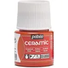 Image de Pébéo - Ceramic - Couleur Opaque pour Terre Cuite, Céramique et Faïence - Effet Brillant - Finition Laquée - Flacon 45 ml, Orange