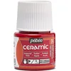 Image de Pébéo - Ceramic - Couleur Opaque pour Terre Cuite, Céramique et Faïence - Effet Brillant - Finition Laquée - Flacon 45 rouge, Rouge Cerise