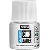 Image de Pébéo - Setacolor Cuir - Peinture Acrylique pour Cuir et Similicuir   Personnalisation Sac, Chaussure, Sneaker- Résistance rayures, pliures, frottements - Finition Mate/Satinée - Blanc Pur - 45 ml