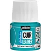 Image de Pébéo - Setacolor Cuir -Peinture Acrylique pour Cuir et Similicuir   Personnalisation Sac, Chaussure, Sneaker- Résistance rayures, pliures, frottements - Finition Mate/Satinée - Bleu Turquoise - 45 ml