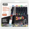 Image de PEBEO 65274 Marqueurs Peinture Skrib Acrylique Brillante Classique Multi Surfaces Pointe 0,7/4mm Set 6 U Blanc