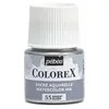 Image de Pébéo - Encre Colorex 45 ML Argent - Colorex Encre Aquarelle Pébéo - Encre argentée Rendu Velouté - Encre Dessin Multi-outil Tous Supports - 45 ML - Argent, (Watercolor)