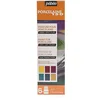 Image de Pébéo - Porcelaine 150 Set Initiation Brillant - Peinture sur Porcelaine - 6 Flacons de 20 ml - Assortiment Jaune Marseille + Rubis + Fuchsia + Bleu Turquoise + Saphir + Or