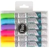 Image de Pébéo - Set de 6 marqueurs fluo spécial tissu et textiles clairs, Feutres pour tissus et textiles, assortiment basique fluo pointe pinceau 1mm Multicolore
