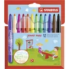 Image de STABILO power max - Feutre de coloriage - Étui carton x 12 feutres pointe large - Coloris assortis