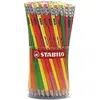 Image de STABILO Swano - Crayon papier - pot de 96 crayons graphite mine HB - bout gomme