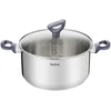 Image de Tefal G7124614 Dailycook Faitout 24 cm + Couvercle Tous Feux dont Induction, Acier Inoxydable, Inox, 24 cm, 38, 4 x 25, 6 x 13, 3 cm