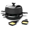 Image de Tefal Cheese N'Co 6 En 1 Appareil à Raclette Multifonction, Raclette, Fondue, Tartiflette, Crêpe, Plancha, Boîte à Fromage, Gratiné 6 Personnes, Fabriqué en France RE12C801