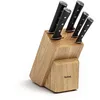 Image de Tefal Ice Force Ensemble 6 pièces Bloc couteaux de cuisine + 5 couteaux, Lame acier inoxydable allemand, Garantie 10 ans, Coupe et tranchant haute performance K232S574, Naturel