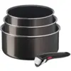 Image de Tefal Ingenio Easy Plus, antiadhésif, casseroles 16/18/20 cm + poignée, ne convient pas à l’induction