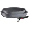 Image de Tefal Ingenio Natural Force Set de Poêles à Frire Antiadhésives 22/26 cm + Poignée Amovible