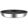Image de Tefal Ingenio Preference Poêle 22 cm, Empilable, Acier inoxydable, Revêtement antiadhésif, Induction, Polyvalence, Gain de place, Indicateur de température, Fabriqué en France L9730302
