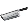 Image de Tefal Couteau de cuisine Santoku 16,5 cm, Multiusages, Aiguiseur intégré, Technologie exclusive de verrouillage, Acier inoxydable allemand, Affûtage optimal, Etui innovant, Ever Sharp K2579024