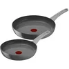 Image de Tefal Renew On Lot de 2 poêles Gris 24/28 cm, Revêtement antiadhésif céramique, Induction, Indicateur de cuisson Thermo-Signal, Eco-conception, Cuisson saine, Fabriqué en France C4279032