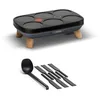 Image de Tefal Crêpier Gourmet, Crêpier électrique, 6 empruntes, Revêtement antiadhésif, Rangement facile, Thermo-Spot, PY901BF1