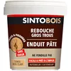 Image de SINTO Rebouche gros trous et fissures bois clair 1kg, prêt à l'emploi, excellente adhérence, ne fendille pas, séchage rapide, bois et dérivés, intérieur et extérieur
